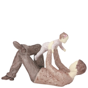 Father and Daughter new baby sculpture at TAOS gifts