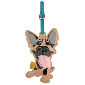 German Shepherd Luggage Tag, little Paws by Arora designs TAOS Gifts