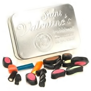 traditional gourmet liquorice tin assorted saint valentines sweets TAOS gifts
