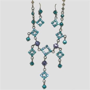 Stunning blue crystal costume jewellery at TAOS Gifts