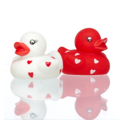 Lover ducks, flashing, Love hearts, novelty gifts, rubber ducks at TAOS Gifts