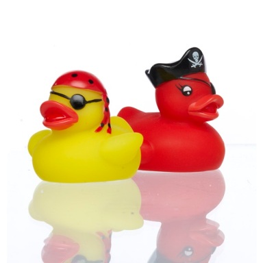 Pirate Bath Duck Flashers LED lights bath toy at TAOS Gifts