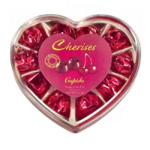 Cherries in liquer heart shaped box TAOS Gifts