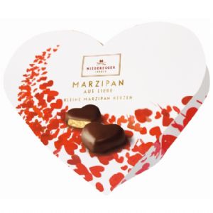 Red Valentines dark chocolate marzipan Hearts Neideregger at TAOS Gifts