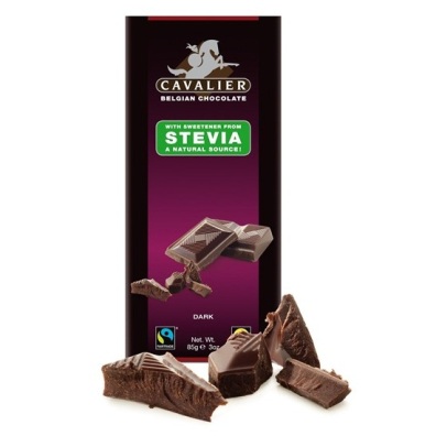 Dark Stevia No Sugar added Cavalier Belgian Chocolate Bar at TAOS Gifts