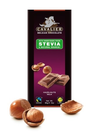 Belgian milk chocolate with hazlenuts, cavalier stevia chocolate treats at TAOS Gifts