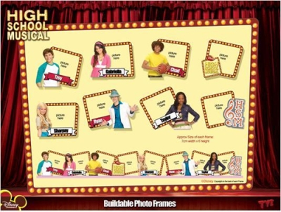 High school musical buildable picture frame mystery gift gachas at taos gifts