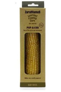 Baby White Pop-A-Cob ZaraMamas Microwave Popcorn Gourmet Popping Corn 